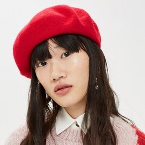 Topshop Red Beret